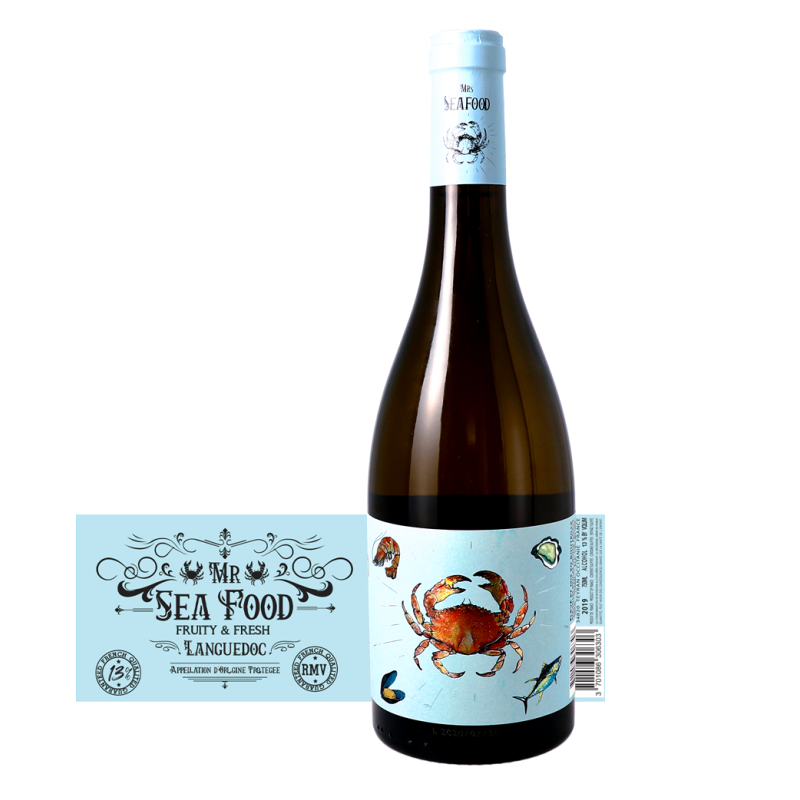 Mrs Seafood 2023 13% 0,75 l (Vignobles Vellas) Kaitstud geograafilise tähisega vein