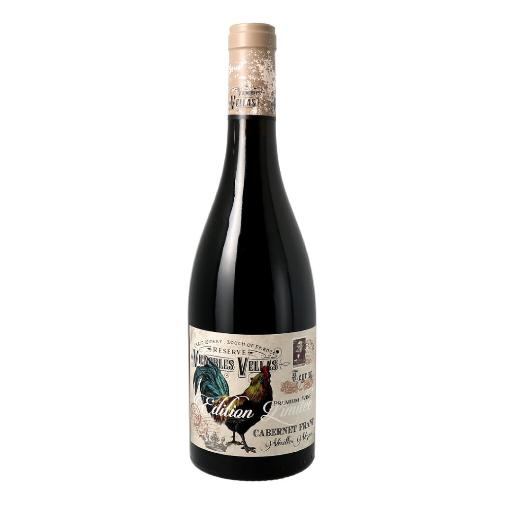 Le Coq Cabernet Franc 2023 kaitstud geograafilise tähisega vein (Vignobles Vellas) 15% 0,75l