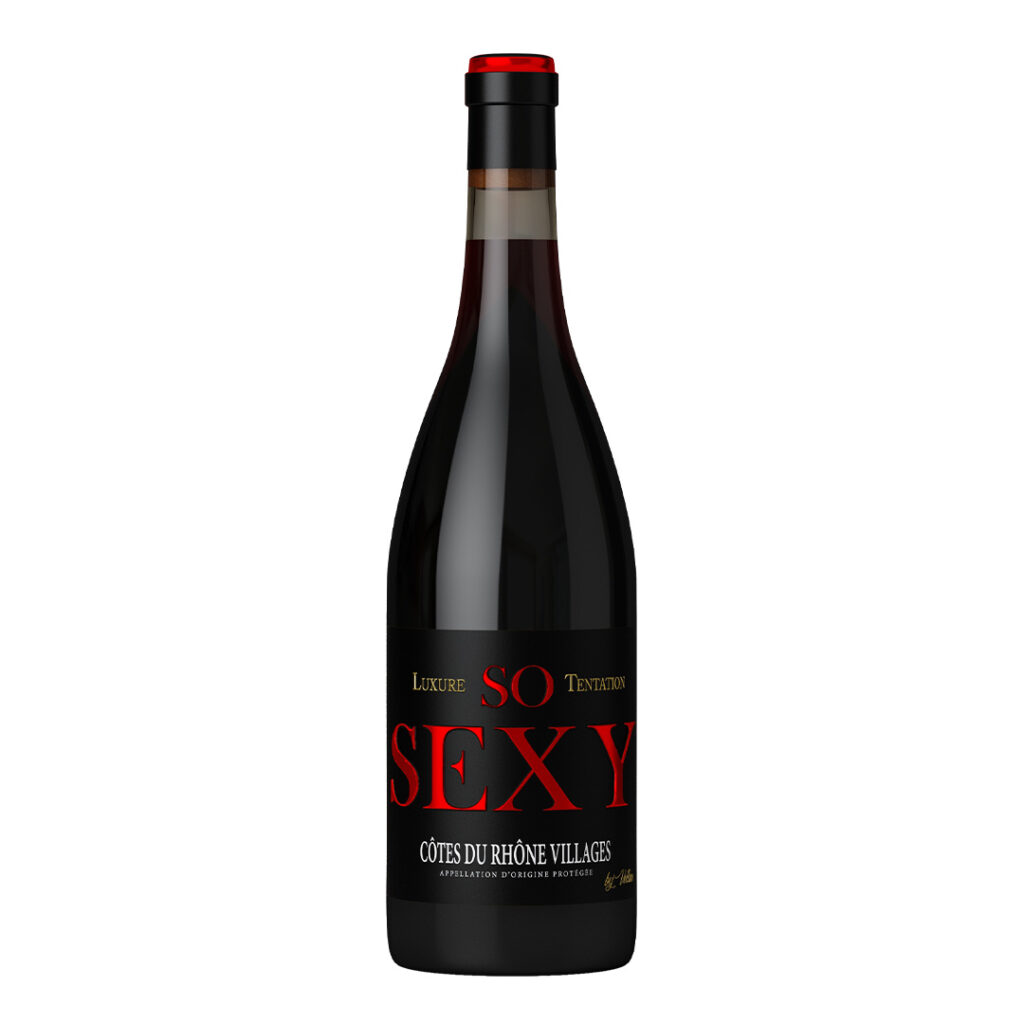 So Sexy Cotes Du Rhone Villages Rouge 2024 kaitstud päritolunimetusega vein (Vignobles Vellas) 14,5% 0,75l